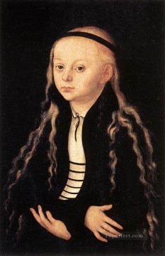 company of captain reinier reael known as themeagre company Painting - Portrait Of A Young Girl Renaissance Lucas Cranach the Elder